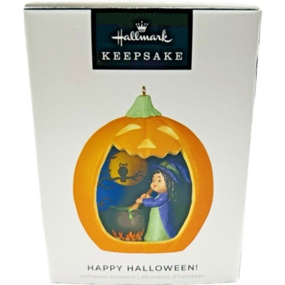 Hallmark HAPPY HALLOWEEN Series #10 Witch Jack-o-Lantern Keepsake‎ Ornament 2022